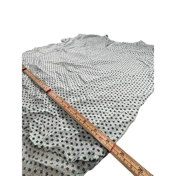 Gap Womens XL Tall Tunic Top Blue & White Printed Modal Kaftan Style - Picture 10 of 10